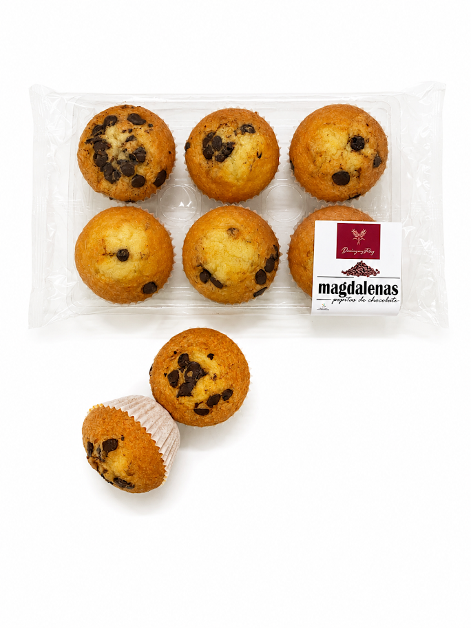 Magdalenas pepitas de chocolate Magdalenas pepitas de chocolate