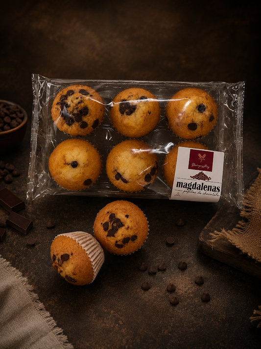 Magdalenas pepitas de chocolate