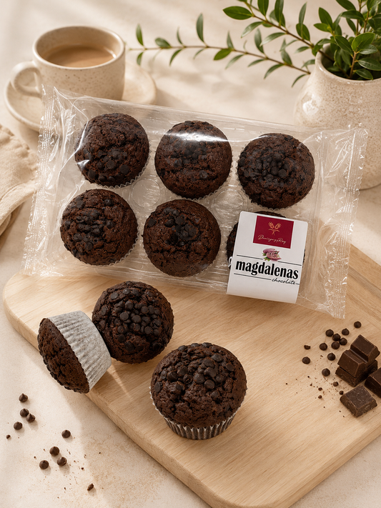 Magdalenas de chocolate